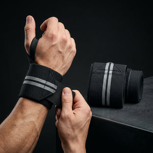 BasePlate wrist wrap being tightened for a secure fit