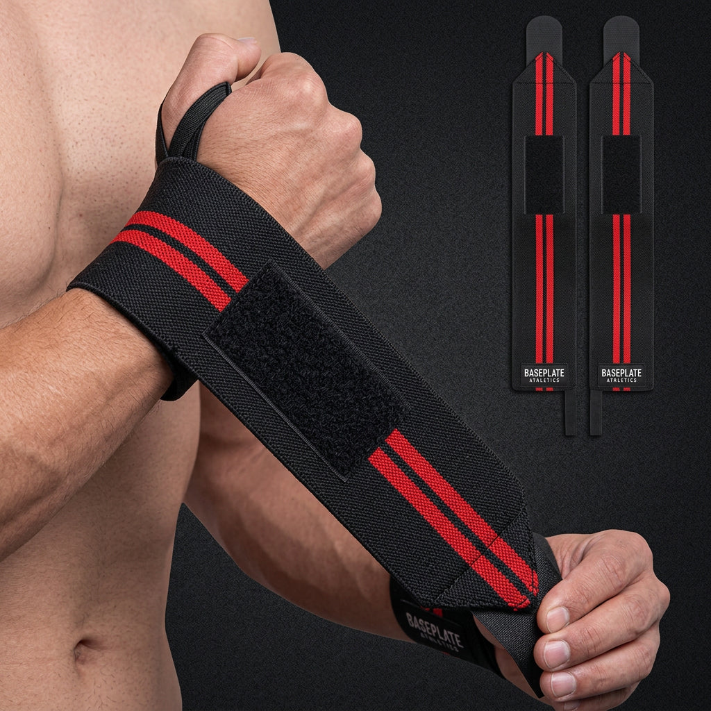 Pair of BasePlate adjustable wrist wraps